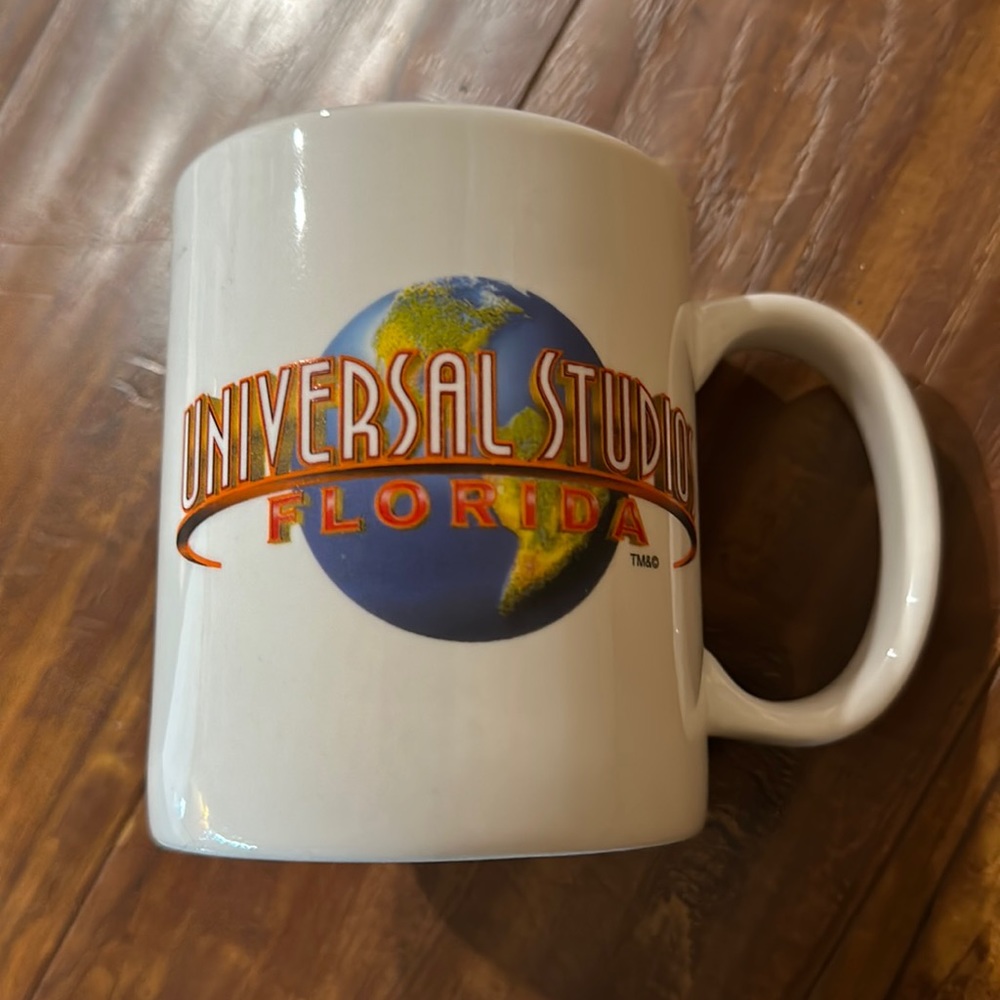 Universal Studios Florida White Ceramic‎ Coffee Cup Mug